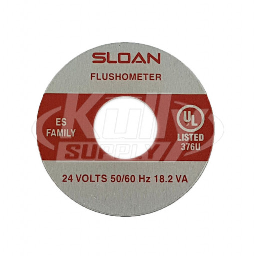 Sloan EL-102-2 Name Plate 24 VAC