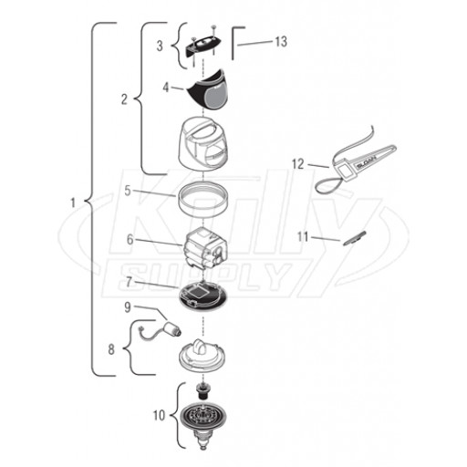 Sloan G2 Flushometer  Parts Breakdown