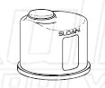 Sloan EBV-38-A Plastic Cover (with Override Button) (Discontinued)