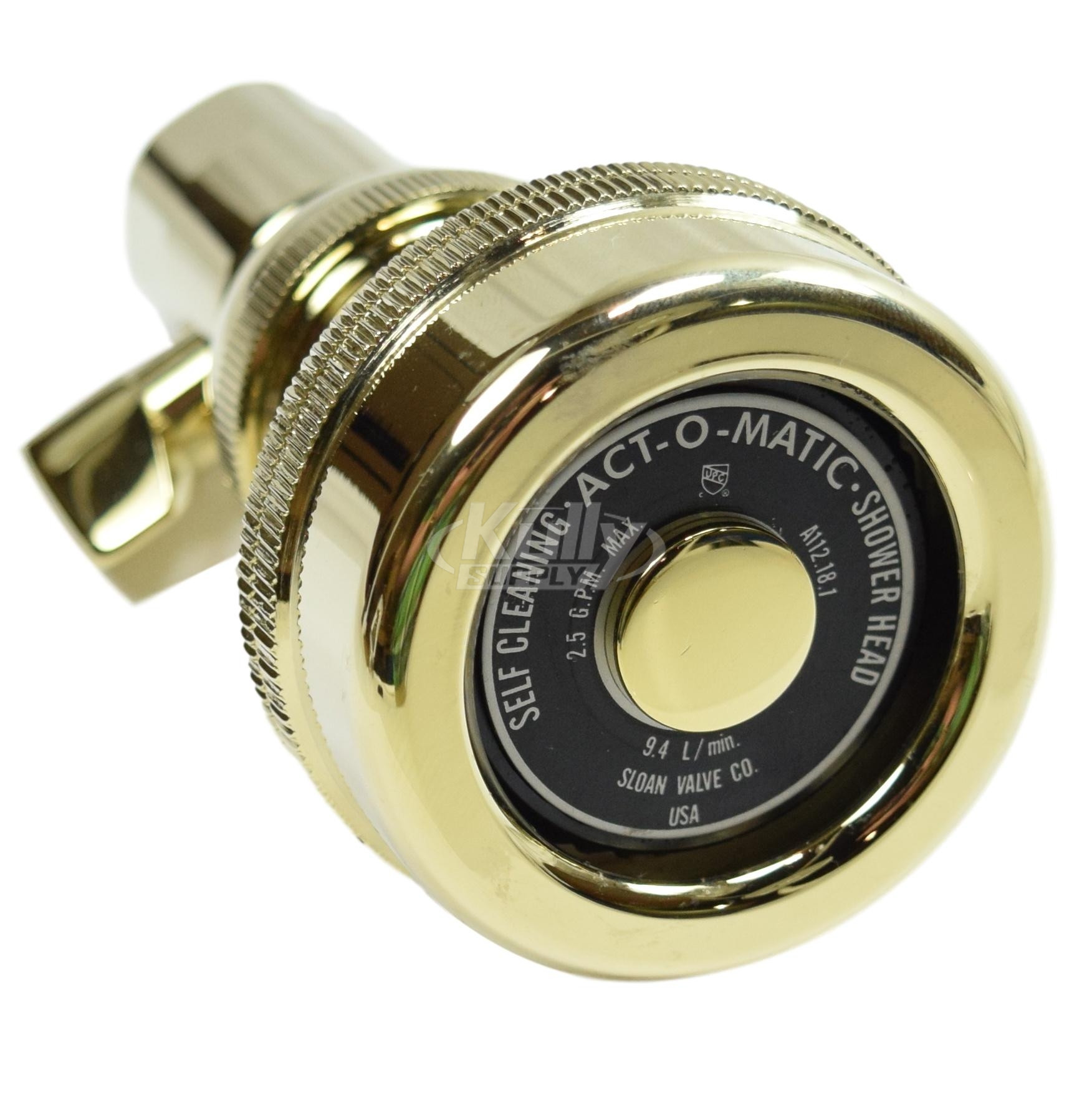 Sloan AC-11-2.5 Act-O-Matic PVD Polished Brass Showerhead