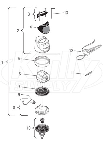 Sloan G2 Flushometer  Parts Breakdown