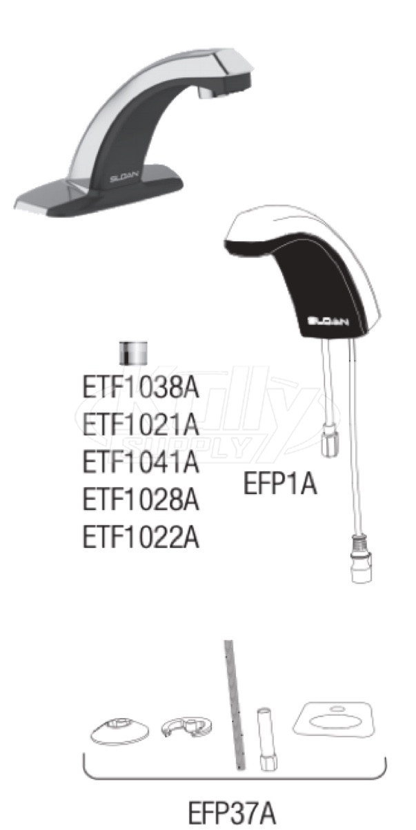 Sloan ETF80 Hardwired Bluetooth Sensor Faucet Parts Breakdown (Post