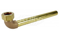 Sloan F-15-A Rough Brass Elbow & Tailpiece 3/4" (for 3-3/4" Wall Depth)