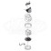 Sloan G2 PLUS EBV-150-A Cover, Ring, and Sensor Assembly (for Zurn Urinals)